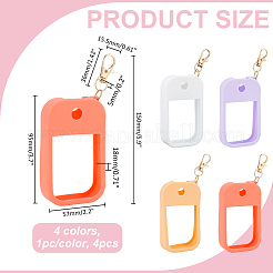 4Pcs 4 Colors Silicone Hand Sanitizer Cover&nbsp;HJEW-WR0001-24