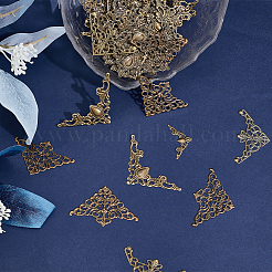 100Pcs 4 Styles Iron Filigree Joiners Sets&nbsp;IFIN-PH0002-18AB