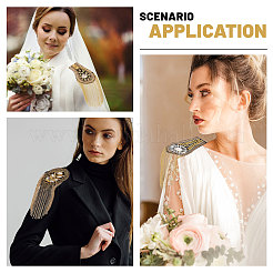 6Pcs 3 Styles Fashionable Tassel Epaulettes&nbsp;AJEW-GL0002-25