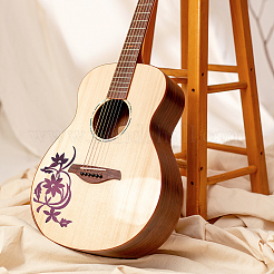 6Sheets 3 Styles PVC Self-Adhesive Stickers for Guitar Decoration&nbsp;DIY-FH0010-63