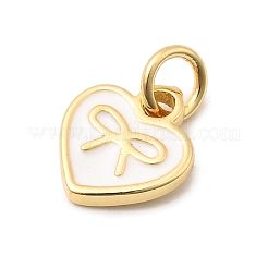 Brass Enamel Charms&nbsp;KK-A268-13G-02