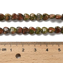 Natural Unakite Beads Strands&nbsp;G-P575-C11-6mm