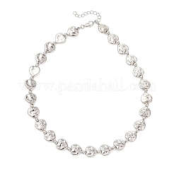 CCB Plastic Heart Beaded Necklaces&nbsp;NJEW-JN05841-01