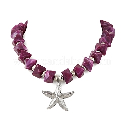 Ocean 304 Stainless Steel Starfish Pendant Necklaces&nbsp;NJEW-JN06477