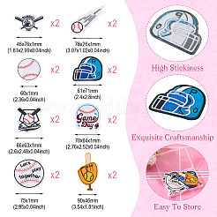 16Pcs 8 Styles Computerized Embroidery Cloth Iron on/Sew on Patches&nbsp;DIY-TA0012-13