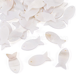 30Pcs Natural Freshwater Shell Pendants&nbsp;BSHE-TA0001-32