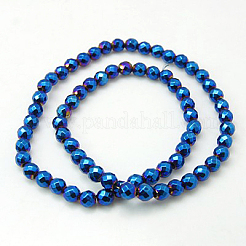 Non-Magnetic Synthetic Hematite Beads Strands&nbsp;G-C018-6mm