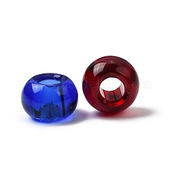 Mixed Color Handmade Rondelle Lampwork Large Hole European Beads&nbsp;X-GPDL-D003-M-1