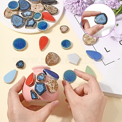 Mosaic Tiles Porcelain Cabochons&nbsp;DIY-YWC0009-01A