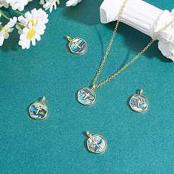 5Pcs Natural Abalone Shell/Paua Shell Pendants&nbsp;KK-SZ0002-38B