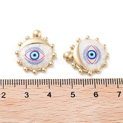 Rack Plating Alloy Enamel Pendants&nbsp;FIND-C050-14G-02