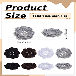 4Pcs 4 Colors Hand-woven Cotton Ornament Accessories&nbsp;PATC-LP0001-48C