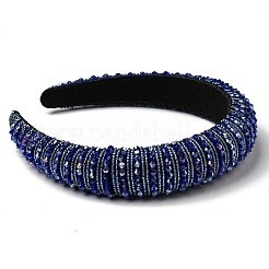 Bling Bling Glass Beaded Hairband&nbsp;OHAR-PW0007-26D