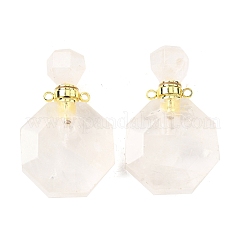 Natural Mixed Stone Perfume Bottle Pendants&nbsp;G-L623-13G