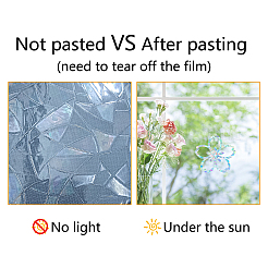 Waterproof PVC Colored Laser Stained Window Film Static Stickers&nbsp;DIY-WH0314-101