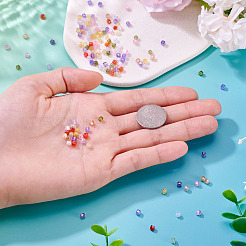 150Pcs 10 Colors Cubic Zirconia Bead&nbsp;ZIRC-TA0001-25
