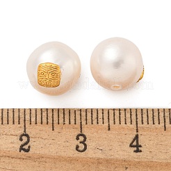 Round Natural Freshwater Pearl Beads&nbsp;PEAR-K009-13G