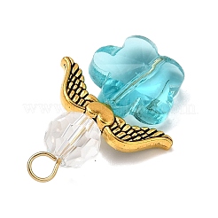 Transparent Glass Pendants&nbsp;PALLOY-JF04098-01