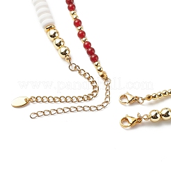 2Pcs 2 Style Alloy Enamel Mushroom Pendant Necklaces Set&nbsp;NJEW-JN04094