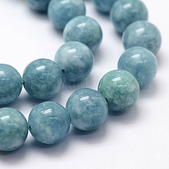 Natural White Jade Imitation Amazonite Beads Strands&nbsp;X-G-F364-16-8mm