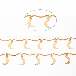 Handmade Brass Scalloped Bar Chains&nbsp;CHC-S012-098