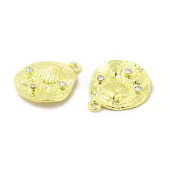 Rack Plating Alloy Crystal Rhinestone Pendants&nbsp;FIND-C018-11LG