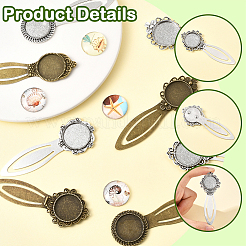 DIY Flat Round Bookmark Making Kits&nbsp;DIY-SC0032-07B