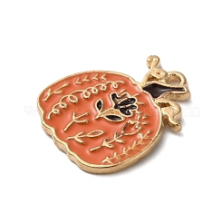 Thanksgiving Day Golden Tone Alloy Enamel Pendants&nbsp;ENAM-M002-01N-G