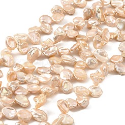 Natural Baroque Keshi Pearl Beads Strands&nbsp;PEAR-B004-07A-01A