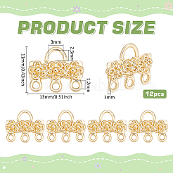 12Pcs Brass Chandelier Components Links&nbsp;KK-BC0013-38A