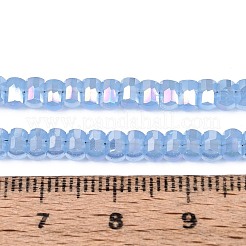 Electroplate Imitation Jade Glass Beads Strands&nbsp;EGLA-N022-09A-D01