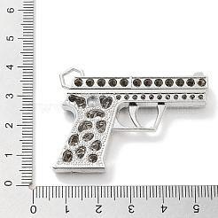 Alloy Rhinestone Pendants&nbsp;ALRI-S001-14B-P