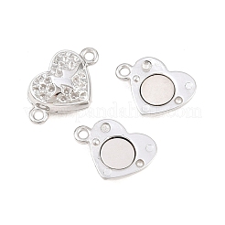 304 Stainless Steel Magnetic Clasps with Loops&nbsp;STAS-P452-04G-P