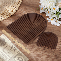 2Pcs Arch Wood Sculpture Display Decorations&nbsp;DJEW-WH0053-48