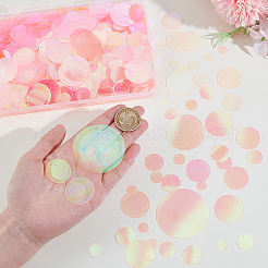 1340Pcs 8 Styles PVC Paillette/Sequin Pendants&nbsp;PVC-GA0001-01A