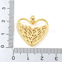 Rack Plating Brass Micro Pave Cubic Zirconia Pendants&nbsp;KK-C044-19G