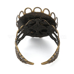 Oval Iron Open Cuff Ring Components&nbsp;IFIN-NH0001-02B-AB