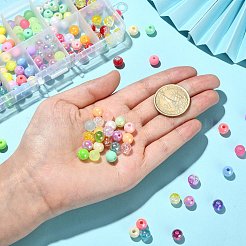 200Pcs 10 Styles Opaque Acrylic Beads&nbsp;MACR-CJ0001-46