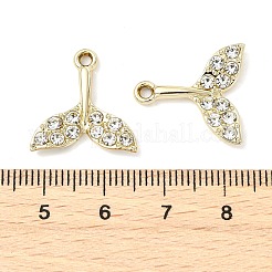 Animal Theme UV Plating Alloy Crystal Rhinestone Pendants&nbsp;ALRI-T012-07I-G