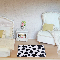 8Pcs 8 Styles Mini Artificial Plush Carpet&nbsp;DJEW-OC0001-39
