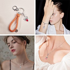 40Pcs 2 Styles Acrylic & Alloy Pendants&nbsp;FIND-SC0001-53