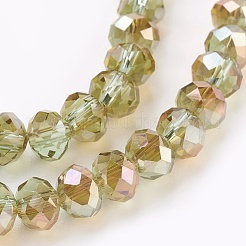 Electroplate Glass Beads Strands&nbsp;GLAA-K027-HR-B03
