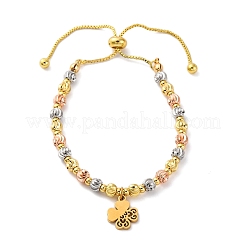 Brass Slider Bracelets&nbsp;BJEW-C090-02G-C