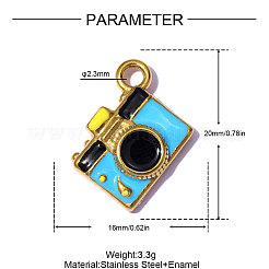 304 Stainless Steel Pendants&nbsp;STAS-OY014-99G
