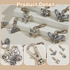 32Pcs 4 Styles Alloy Pendant Decorations&nbsp;HJEW-FH00120