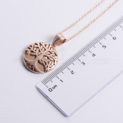 Vintage Style Stainless Steel Tree of Life Pendant Necklaces&nbsp;FP9173