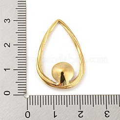 304 Stainless Steel Micro Pave Cubic Zirconia Pendants&nbsp;STAS-F299-01G-03