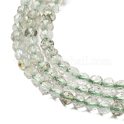 Natural Green Rutilated Quartz Beads Strands&nbsp;G-B145-A01-2mm