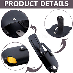 PU Leather Tape Measure Holder for Belt&nbsp;TOOL-WH0059-080C