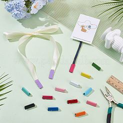 26Pcs 13 Colors Iron Ribbon Crimp Ends&nbsp;FIND-AR0006-13
